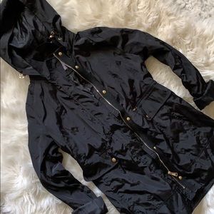 Black Mid Length Parka